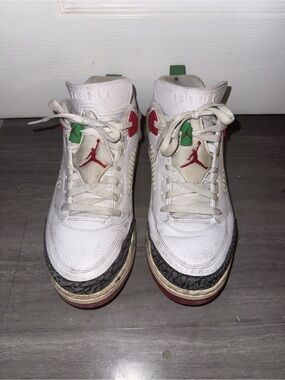 Mens Jordan Spizike White Red Sneakers Size 10.5